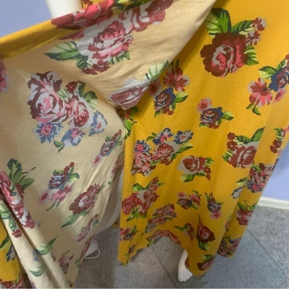 Matilda Jane Yellow Floral Alana Wrap Pockets Short Sleeves Maxi Dress - Picture 4 of 7